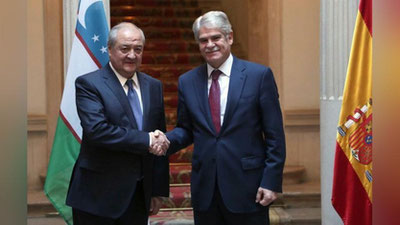 'O`ZBEKISTON VA ISPANIYa O`RTASIDA AVIAQATNOV TO`G`RISIDA BITIM IMZOLANDI'ning rasmi