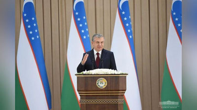 Изрображение 'Президент Узбекистана поздравил народ с праздником Независимости'