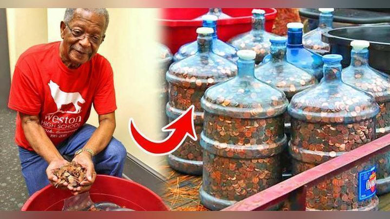 '1970 yildan beri tanga to`plagan qariya bankda o`z quloqlariga ishonmadi (Video)'ning rasmi