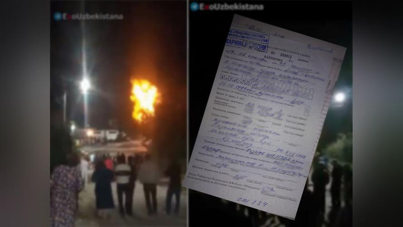 'ИИББ: "Газ қувурига тўқнашган автомобилни “тормози” ишламай қолган"'ning rasmi