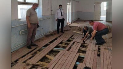 'Vazir kelib-ketgach: Nurobod tumanidagi 13-maktabda chirigan pollar ta`mirlandi (+foto)'ning rasmi