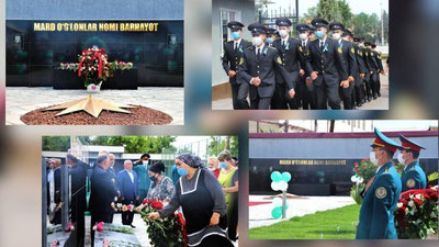 'Bo`ka tumanida «Mard o`g`lonlar nomi barhayot» xotira maydoni barpo etildi'ning rasmi