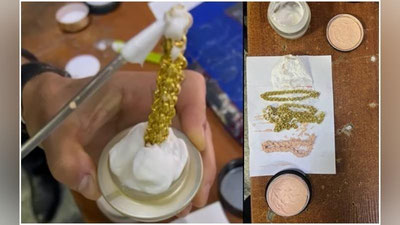 Изрображение 'В ташкентском аэропорту изъяли золотые украшения, спрятанные в кремы (видео)'