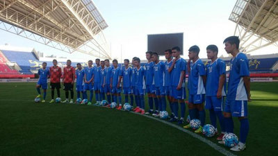 'Ўзбекистон U-15 терма жамоаси Хитойда илк машғулотини ўтказди 'ning rasmi