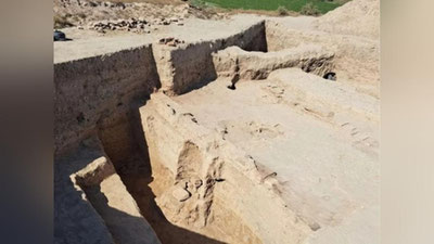 'Toshkent viloyatidagi "Qanqa shahristoni" yodgorligining bir qismi chiqindixonaga aylantirilgan'ning rasmi