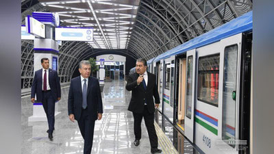 'Prezident metroga tushdi'ning rasmi