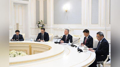 Изрображение 'Президент провел встречу с руководителями ведущих китайских компаний'