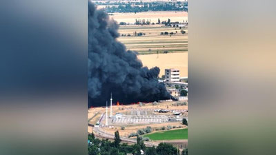 Изрображение 'На нефтебазе под Бишкеком произошел взрыв (видео)'