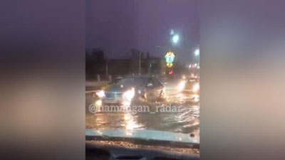 Изрображение 'Подтопление дорог и домов: последствия сильных дождей в Намангане и Андижане'