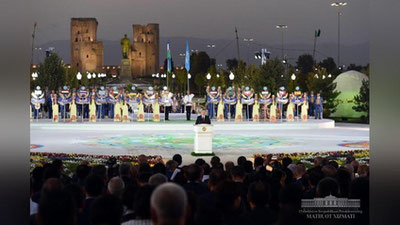 Изрображение 'ПРЕЗИДЕНТ ВЫСТУПИЛ НА ОТКРЫТИИ ФОРУМА МАКОМА В ШАХРИСАБЗЕ (ФОТО)'