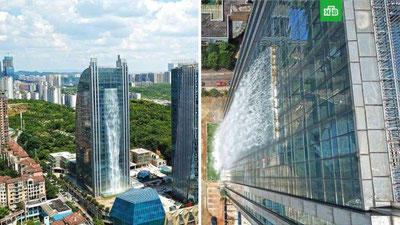 'Xitoy osmono`par binosida ulkan favvora ochildi (Video)'ning rasmi