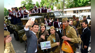 Изрображение 'ПО УЛИЦАМ ТАШКЕНТА ПРОЕДЕТ КОЛОННА ВОЕННОЙ ТЕХНИКИ С ОРКЕСТРОМ'