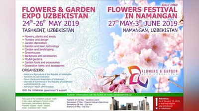 'Toshkentda gulchilik va bog`dorchilikka bag`ishlagan xalqaro ko`rgazma o`tkaziladi'ning rasmi