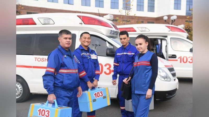 'Aholidan tushgan 8 milliondan ziyod murojaatga malakali tibbiy xizmat ko`rsatildi'ning rasmi