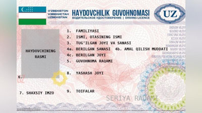 'Bugundan boshlab yangi namunadagi haydovchilik guvohnomalari olishingiz mumkin'ning rasmi