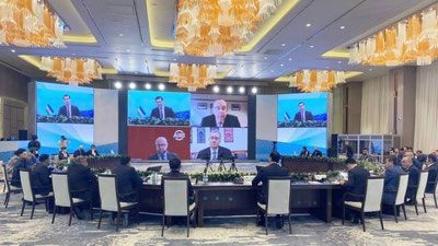 'Toshkentda «Mozori-Sharif — Kobul — Peshavor» temir yo`lini qurish bo`yicha yig`ilishi bo`lib o`tdi'ning rasmi