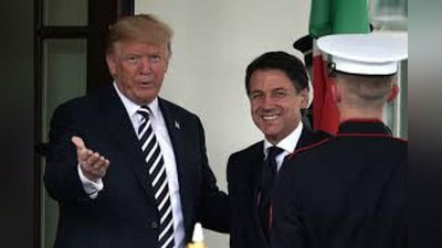 'Italiya Bosh vaziri Donald Tramp bilan uchrashish uchun Vashingtonga keldi'ning rasmi