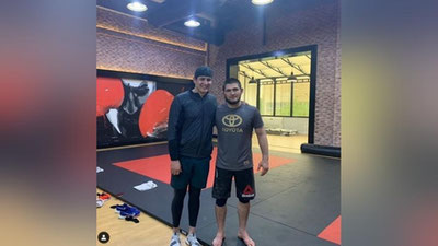 Изрображение 'Зять Президента опубликовал фото с Хабибом Нурмагомедовым в Ташкенте'