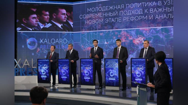 'Xalqaro press klubda yoshlar siyosatiga yangicha yondashuv va mavjud muammolar muhokama etildi'ning rasmi