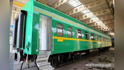 'O`ZBEKISTON HAM YO`LOVChI VAGONLARI BILAN JAHON BOZORIGA YuZ TUTDI 'ning rasmi