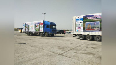 '“Termiz — Dushanbe — Qashg`ar” yo`nalishida ilk avtokarvon yo`lga chiqdi'ning rasmi