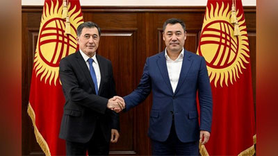 Изрображение 'Глава МИД Узбекистана был принят Президентом Кыргызстана'