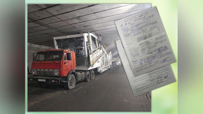 Изрображение 'На водителя грузовика, застрявшего в туннеле, составили протокол (видео)'