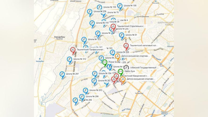 Изрображение 'В Учтепинском районе создали карту спортивных секций'
