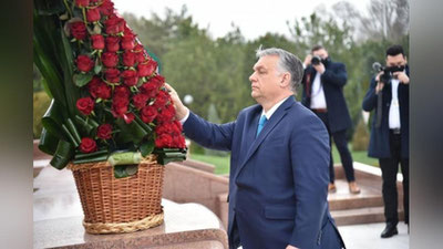 Изрображение 'Премьер-министр Венгрии Виктор Орбан посетил площадь Мустакиллик'