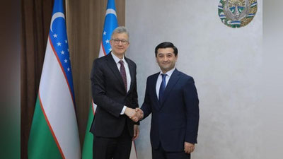 'Халқ таълими вазири АҚШнинг Ўзбекистондаги элчиси Дэниел Розенблюм билан учрашди'ning rasmi