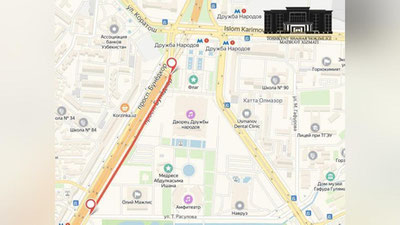 Изрображение 'Из-за экологического марафона в Ташкенте на время закроют дорогу'