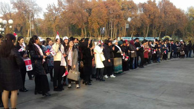 'Milliy stadion hududida namoyish bo`lib o`tdi'ning rasmi