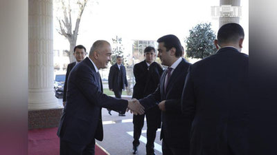 Изрображение 'В Ташкент прибыл мэр Душанбе Рустам Эмомали (фото)'