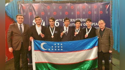 'O`zbekistonlik lisey o`quvchilari Qozog`istonda o`tgan olimpiadadan g`alaba bilan qaytdi'ning rasmi