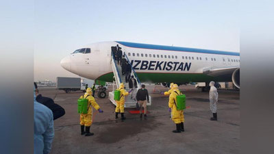 Изрображение 'Прибывших из Китая соотечественников продезинфицировали (видео)'