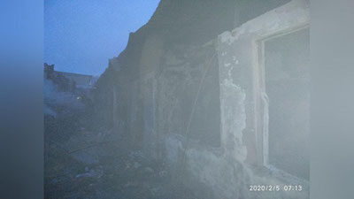 Изрображение 'В Байсунском районе сгорела часть торгового комплекса'