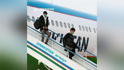 Изрображение 'Из Китая в Ташкент прибыл третий по счету самолет с узбекистанцами'