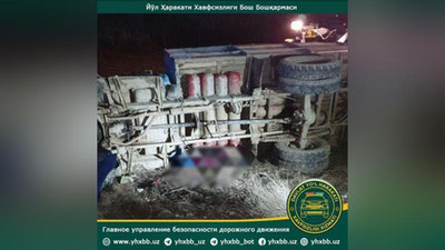 Изрображение 'В Джизакской области в ДТП погибли женщина и ребенок'