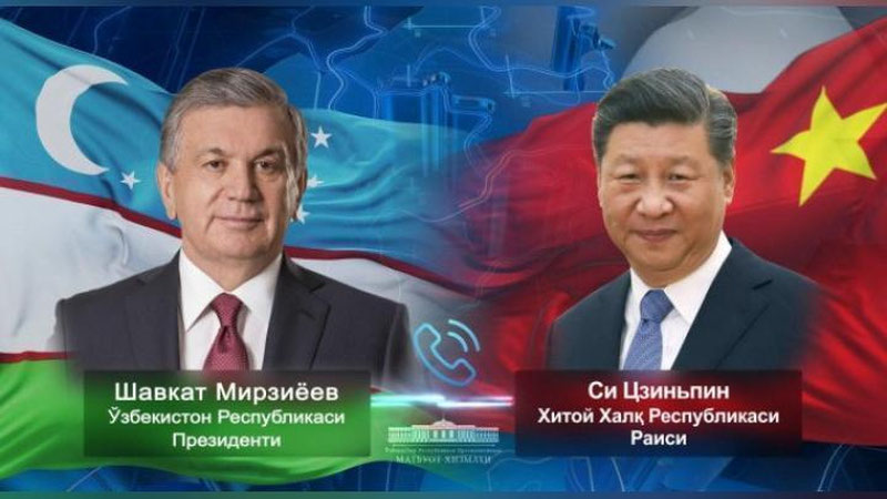 'Shavkat Mirziyoev Si Szinpin bilan iqtisodiy va sanitar-epidemiologik hamkorlik masalalarini muhokama qildi'ning rasmi