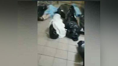 'O`zbekistondagi shifoxonalardan biri koronavirusdan vafot etganlar bilan to`lib borayotganligi aks etgan video yuzasidan SSV rasmiy bayonot berdi'ning rasmi