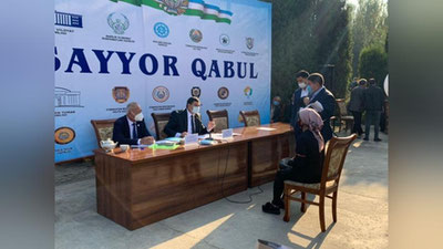 '20 ga yaqin vazirlik va idoralar ishtirokida Farg`ona viloyati aholisi uchun sayyor qabullar tashkil etildi'ning rasmi