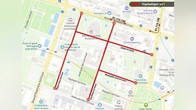Изрображение 'В Ташкенте три автобусных маршрута изменили направление движения из-за закрытых улиц'
