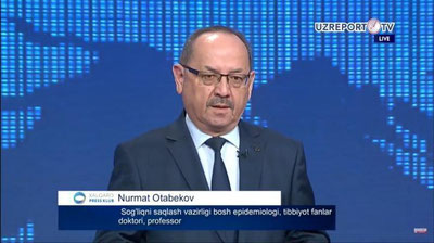 'Nurmat Otabekov O`zbekiston koronavirus kasalligi manbalarini qanday jilovlagani haqida gapirdi'ning rasmi