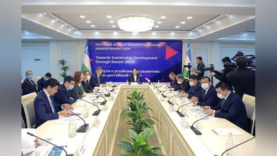 '“Munosib mehnat orqali barqaror rivojlanish sari” mavzusida davra suhbati o`tkazildi'ning rasmi