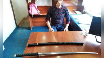 'Kattaqo`rg`onda mast holatda qilich ko`tarib yurgan fuqaro aniqlandi'ning rasmi