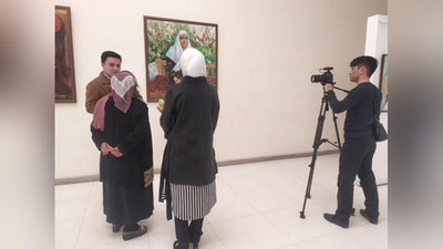 '“Ayol madhiyasi” ko`rgazmasining ochilish marosimi bo`lib o`tdi'ning rasmi