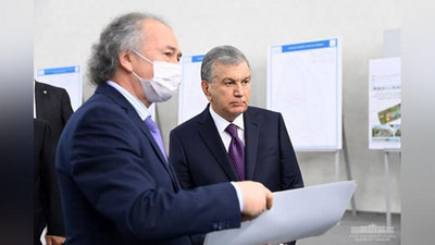 'Prezident Nurafshon shahrida amalga oshirilayotgan bunyodkorlik loyihalari bilan tanishdi'ning rasmi