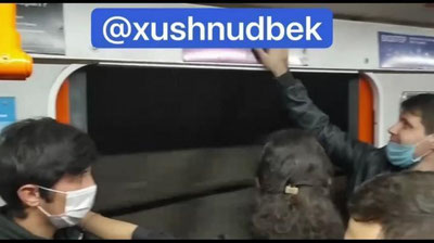 Изрображение 'В УП "Тошкент метрополитени" извинились за инцидент с открытыми дверями'