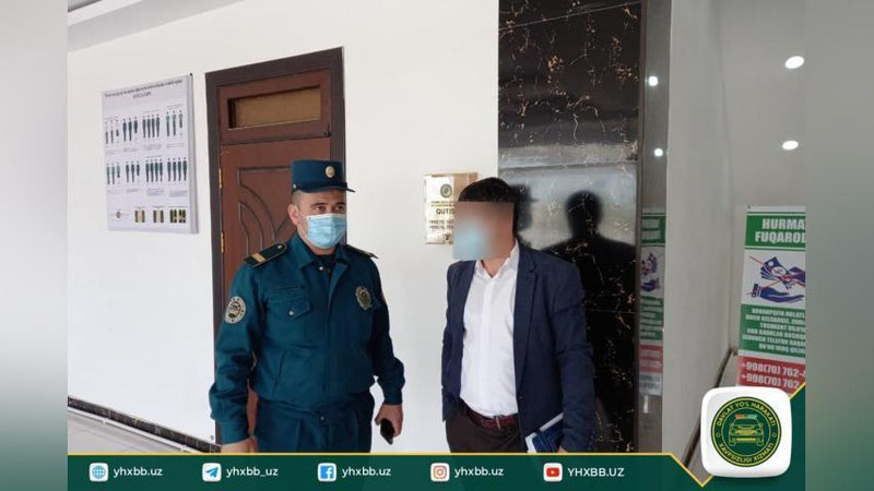'Toshkent viloyati IIBB YHXB binosida qidiruvdagi shaxs “qopqon”ga tushdi'ning rasmi