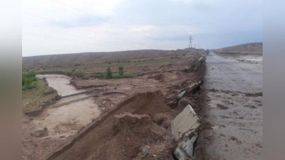 '«Pereval»ga ketishdagi sel yuvib ketgan yo`l qayta tiklandi'ning rasmi